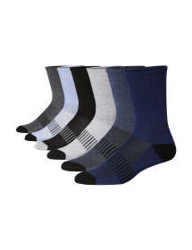 JAMES FIALLO Men's 6 Pairs Comfortable Performance Breathable Socks