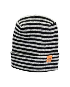 HAAKWEAR Theta Stitch RORO Cuffed Beanie (Patent Pending Design)-Gray/Black, Made in USA
